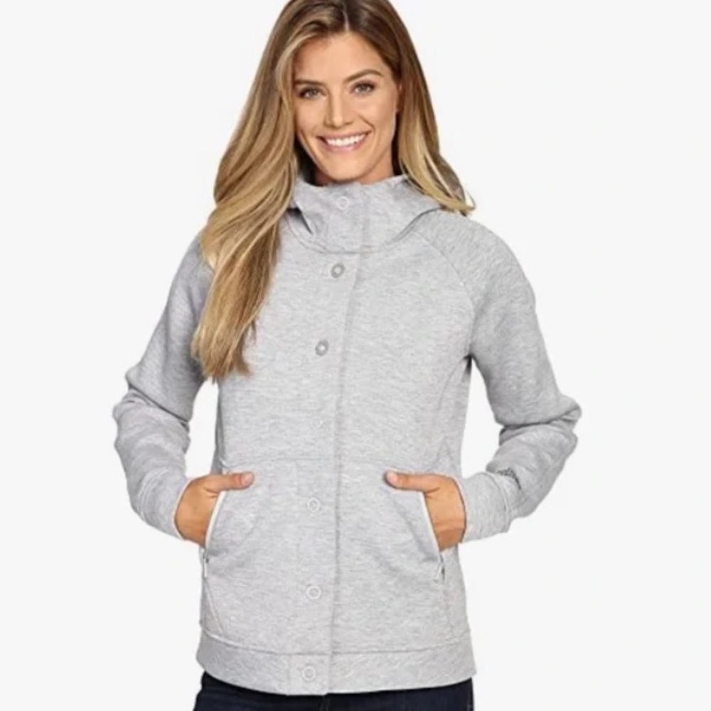 The North Face Neo Thermal Snap Hoodie Grey